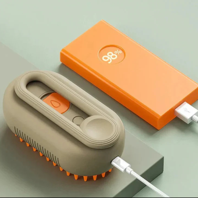 Cepillo a Vapor 2 en 1 para Mascotas