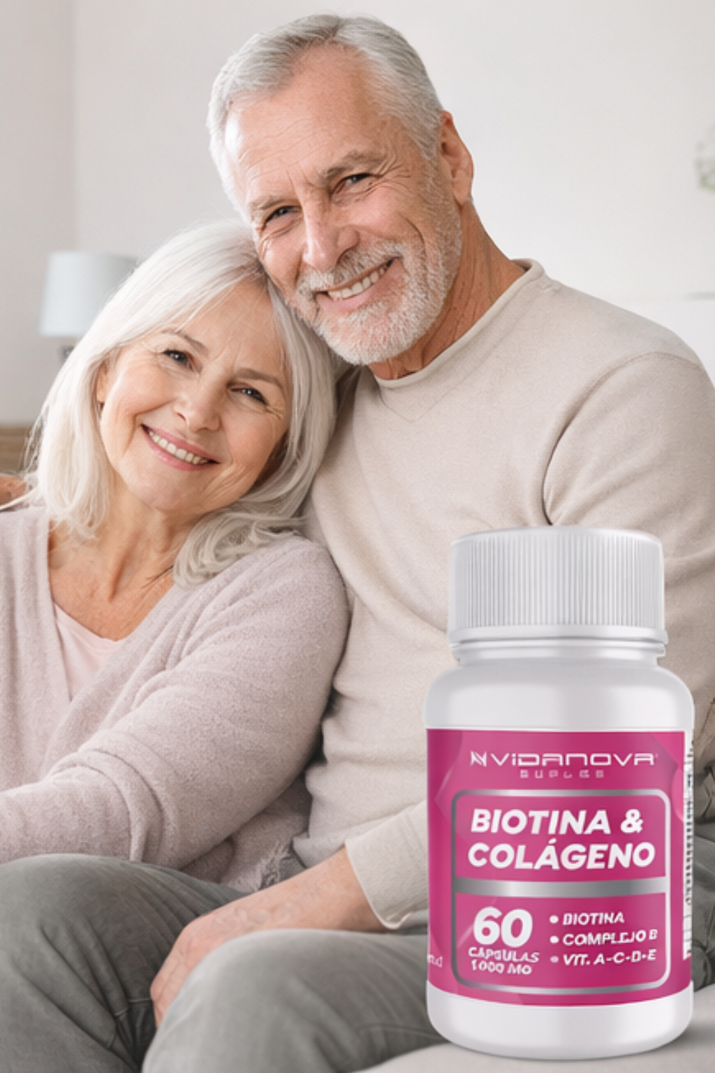 Biotina + Colágeno 1000mg 60 cápsulas - Fortalece tu Cuerpo