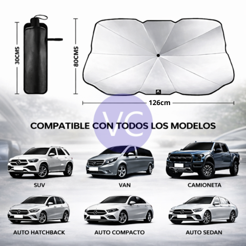 Parasol Retráctil de Auto - Protección Contra el Calor