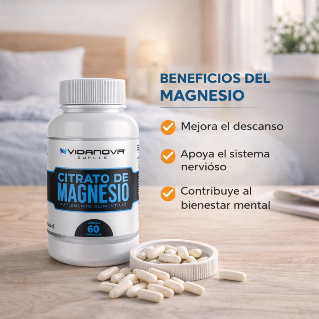 Citrato de Magnesio 400mg 60 Caps - Recuperación muscular