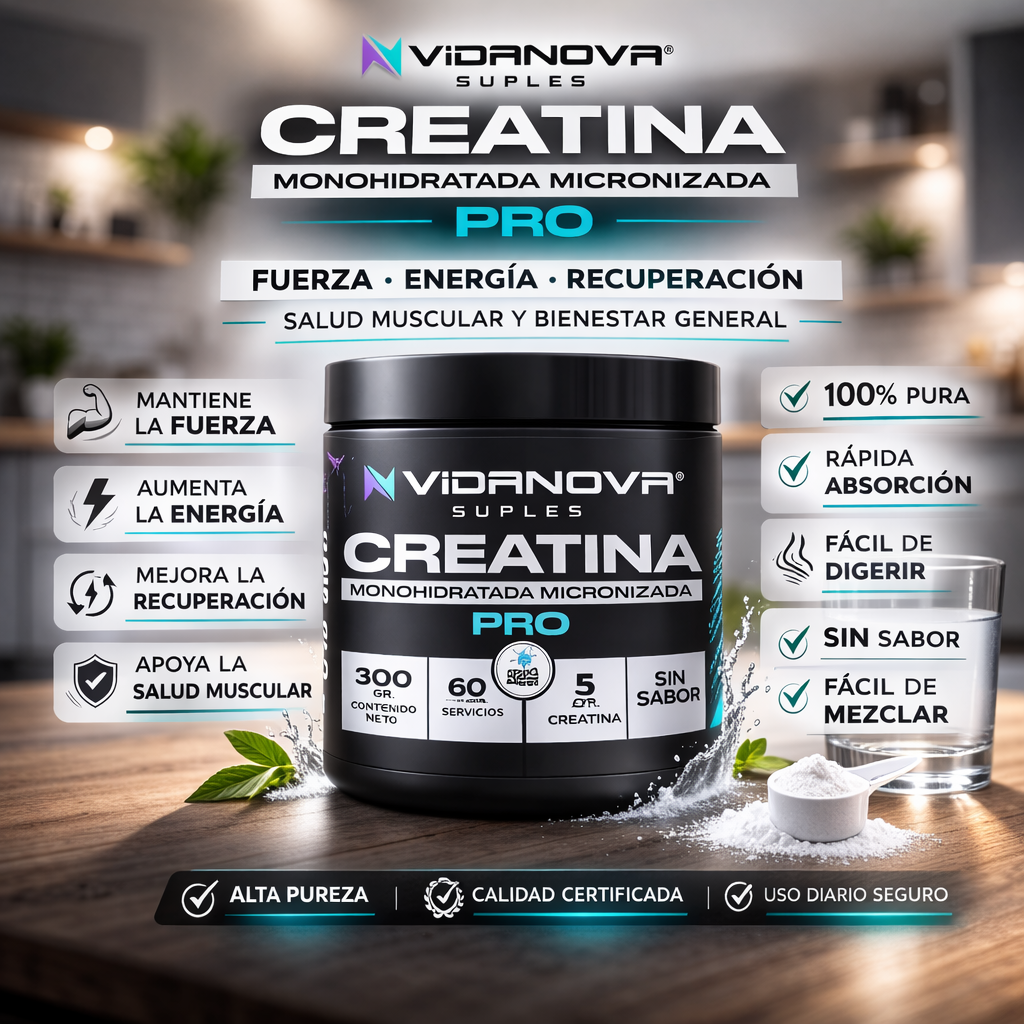 Creatina Monohidratada 300g de 200MESH - Energía para tu día