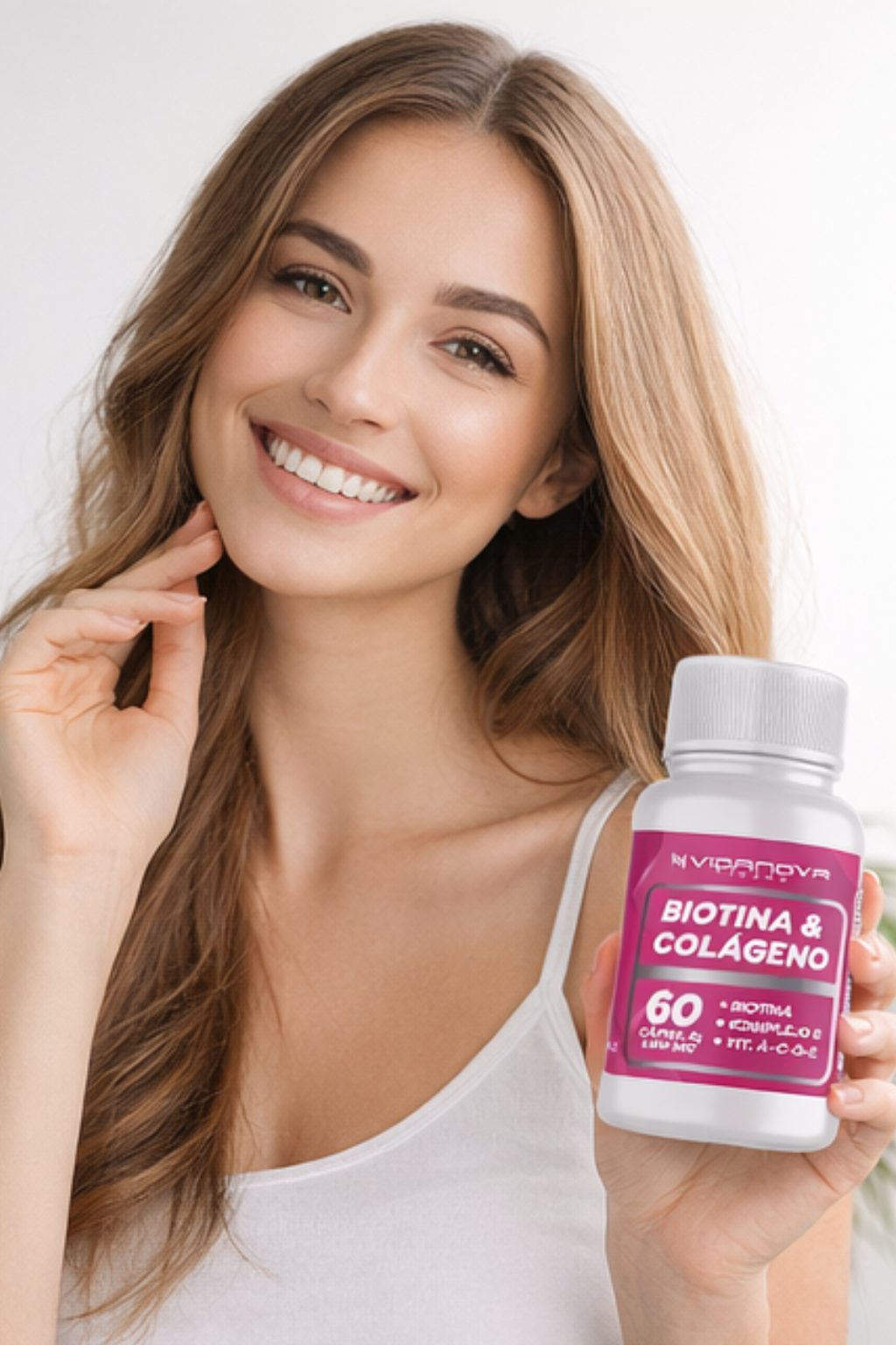 Biotina + Colágeno 1000mg 60 cápsulas - Fortalece tu Cuerpo